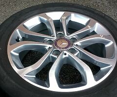 17" GENUINE MERCEDES C CLASS SPORT W205 14-18 ALLOY WHEEL TYRE FULL SIZE SPARE - Image 4/8