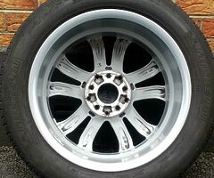 17" GENUINE MERCEDES C CLASS SPORT W205 14-18 ALLOY WHEEL TYRE FULL SIZE SPARE - Image 5/8