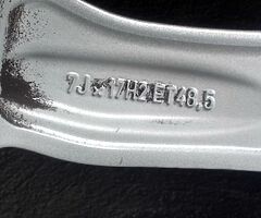 17" GENUINE MERCEDES C CLASS SPORT W205 14-18 ALLOY WHEEL TYRE FULL SIZE SPARE - Image 6/8