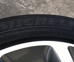 17" GENUINE MERCEDES C CLASS SPORT W205 14-18 ALLOY WHEEL TYRE FULL SIZE SPARE - Image 7/8