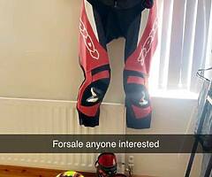 Spidi Suit, AGV helmet & TCX boots for sale