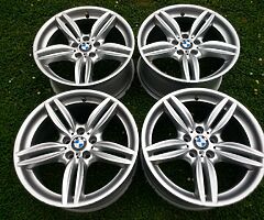 19" GENUINE BMW 5 SERIES F10 M SPORT 351M ALLOYS 5x120 WHEELS