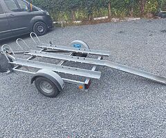 Galvanised 3 Bike trailer