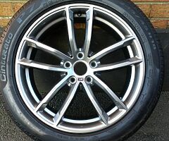 18" BMW 5 SERIES G30 G31 17- M SPORT 662M ALLOYS PIRELLI P7 RUN FLAT TYRES AS NEW WHEELS