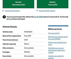 Kawasaki 600 zx6r 1997 FUll your MOT - Image 5/10