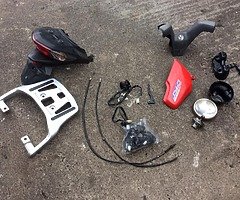 Various motorcycle parts