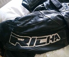 Two piece Richa leather suit