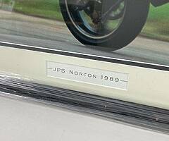 JPS Norton Framed Print ORIGINAL Signatures of Trevor Nation Steve Spray Isle of Man TT Joey Dunlop - Image 3/4