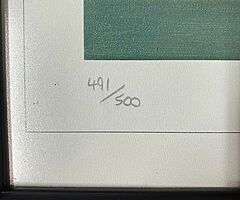 ORIGINAL & LIMITED ROD ORGAN Print No:491/500 WAYNES WORLD Isle of Man TT Joey Dunlop