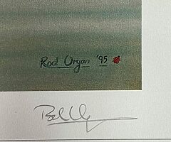 ORIGINAL & LIMITED ROD ORGAN Print No:491/500 WAYNES WORLD Isle of Man TT Joey Dunlop - Image 4/5