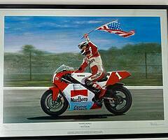 ORIGINAL & LIMITED ROD ORGAN Print No:491/500 WAYNES WORLD Isle of Man TT Joey Dunlop - Image 5/5