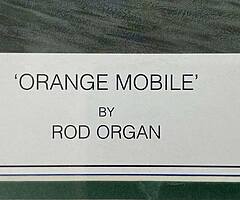 LIMITED EDITION Art Print - Rod Organ "Orange Mobile" Noriyuki Haga Neil Hodgson Joey Dunlop IOM TT