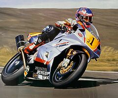 The Moodie Blues by Rod Organ Print 58/350 Isle of Man TT Jim Moodie Motorcycling BSB WSB MotoGP TT