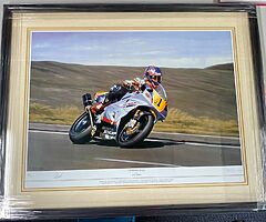 The Moodie Blues by Rod Organ Print 58/350 Isle of Man TT Jim Moodie Motorcycling BSB WSB MotoGP TT - Image 6/6