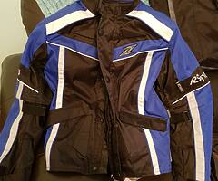 Kids jacket and  trousers waterproof and padded