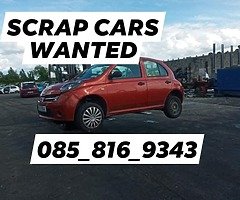SCRAP CARS WANTED