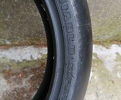 Brand new pirelli diablo front slick