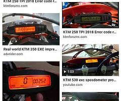 Wanted a set of clocks for a ktm Enduro