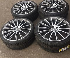 19” BRAND NEW STAGGERED MERCEDES TWIST ALLOY WHEELS AND TYRES DELIVERY AVAILABLE