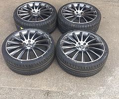 19” BRAND NEW STAGGERED MERCEDES TWIST ALLOY WHEELS AND TYRES DELIVERY AVAILABLE - Image 4/4