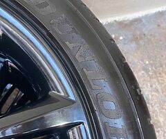 4 Jaguar 18” alloys with Dunlop tyres - Image 4/9
