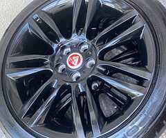 4 Jaguar 18” alloys with Dunlop tyres - Image 9/9
