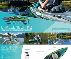 280 eur 2 persons Kayak Inflatable Set with Aluminum Oars and pump - Image 9/10