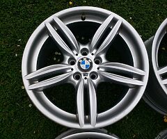 19" GENUINE BMW 5 SERIES F10 F11 M SPORT ALLOYS 5x120 WHEELS F30 F31 E90 E91 E92 E93 Z4