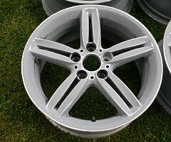 18" GENUINE BMW 1 SERIES M SPORT ALLOYS (208M) 5x120 WHEELS E87 E88 E81 E82 E36 E46 Z3 Z4 COMPACT - Image 3/10