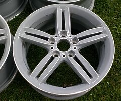 18" GENUINE BMW 1 SERIES M SPORT ALLOYS (208M) 5x120 WHEELS E87 E88 E81 E82 E36 E46 Z3 Z4 COMPACT - Image 4/10
