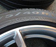 18" GENUINE BMW 5 SERIES G30 G31 M SPORT 662M ALLOYS PIRELLI TYRES IMMACULATE WHEELS - Image 7/9