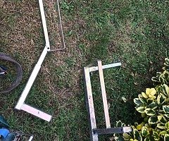 Towbar rack for motocross bike