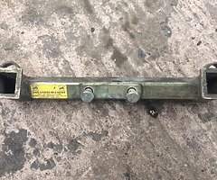 Towbar rack for motocross bike