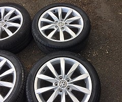 Genuine 17” VW 5x112 alloy wheels