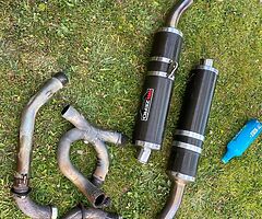 Firestorm titanium Moriwaki exhaust system