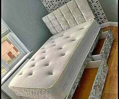 ~ Crushed Velvet divan bed Available in stock ~ Cash on delivery !!