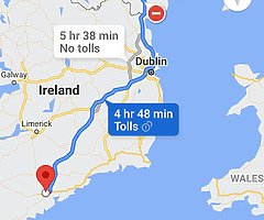 Cork -Northern Ireland. Transport