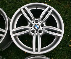 19" GENUINE BMW 5 SERIES F10 F11 M SPORT 351M ALLOYS 5x120 WHEELS F30 E90 Z4 - Image 4/5