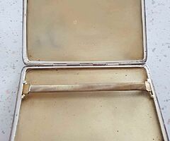 Solid silver cigarette case