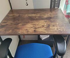 Desk and chair