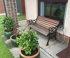 Cast Iron Table Chairs and Bench