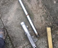 2005/6 r6 down pipes and front gorks