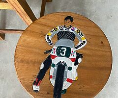 “Teak wooden chairs