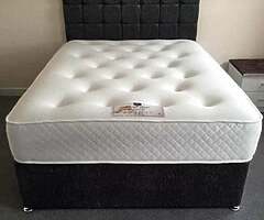 Brand new Crushed velvet divan bed available in stock for sale !! cash on delivery !!
