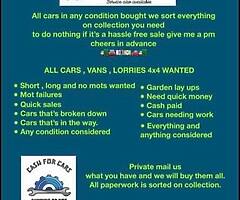 2007 Cash for all Vehicles￼ ££ Trade prices only ! Pm or call