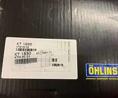 KTM / Husqvarna 85 OHLINS genuine rear complete shock Fit 2018 - 2021