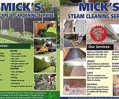 Gardening and powerwashing