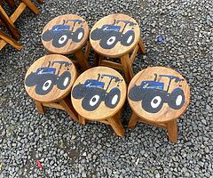 Teak wooden stools and horses - Image 5/5