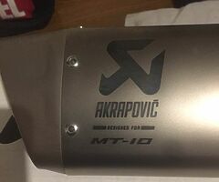 Yamaha mt 10 akropovic  exhaust can - Image 6/8
