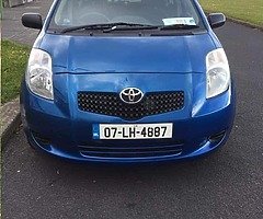 Toyota yaris petrol Nct/tax low mileage/manual